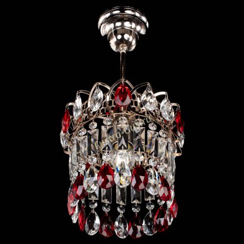 Люстра Астра пластинка №1 красная в Сочи Гусь Хрустальный