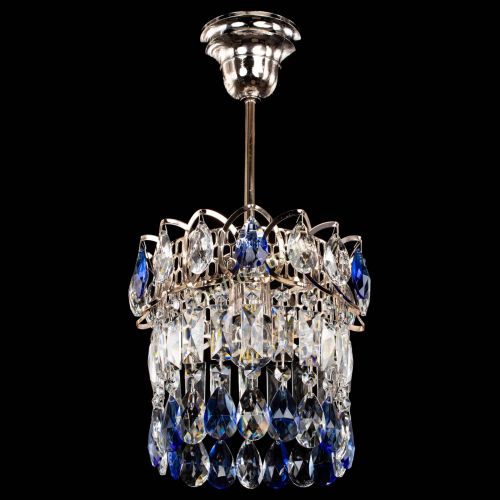 Люстра Астра пластинка №1 синяя в Сочи Гусь Хрустальный