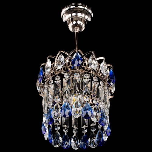 Люстра Астра пластинка №1 синяя в Сочи Гусь Хрустальный