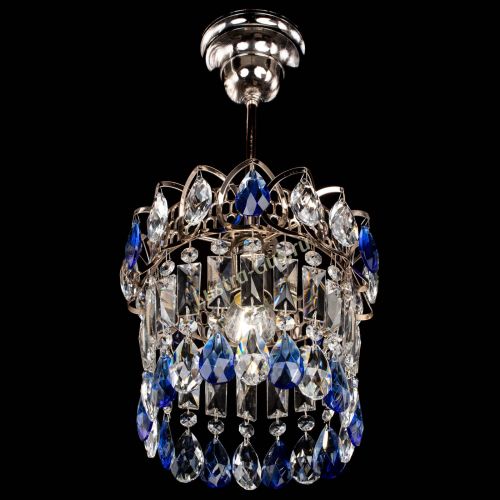Люстра Астра пластинка №1 синяя в Сочи Гусь Хрустальный