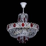 Люстра Астра Белая с подвесом красная в Сочи