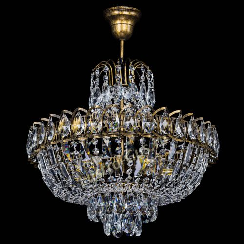 Люстра Астра с подвесом под бронзу в Сочи Гусь Хрустальный