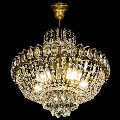 Люстра Астра с подвесом под бронзу в Сочи Гусь Хрустальный