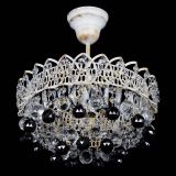 Люстра Астра шар №1 Черная белая в Сочи