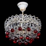 Люстра Астра шар №1 Красная белая в Сочи
