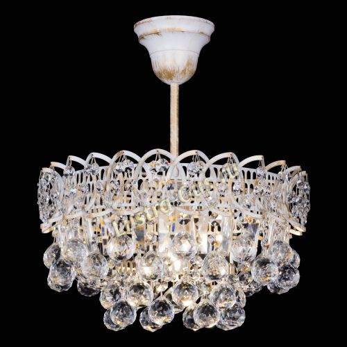 Люстра Астра шар №1 белая в Сочи Гусь Хрустальный