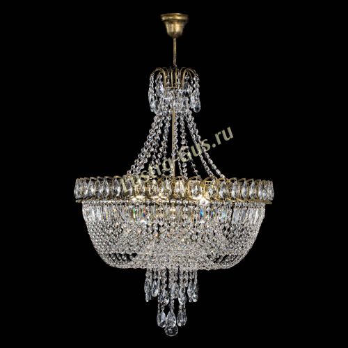 Люстра Астра Водопад №5 с подвесом под бронзу в Сочи Гусь Хрустальный