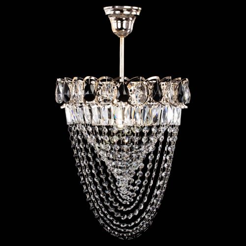 Люстра Астра Водоворот с подвесом №1 черная в Сочи Гусь Хрустальный