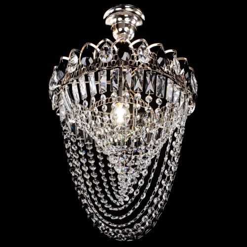 Люстра Астра Водоворот с подвесом №1 черная в Сочи Гусь Хрустальный