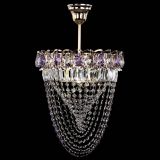 Люстра Астра Водоворот с подвесом №1 фиолетовая в Сочи