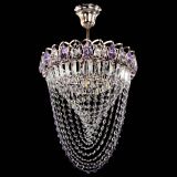 Люстра Астра Водоворот с подвесом №1 фиолетовая в Сочи