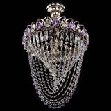 Люстра Астра Водоворот с подвесом №1 фиолетовая в Сочи