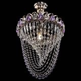 Люстра Астра Водоворот с подвесом №1 фиолетовая в Сочи