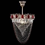 Люстра Астра Водоворот с подвесом №1 красная в Сочи