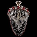 Люстра Астра Водоворот с подвесом №1 красная в Сочи