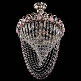 Люстра Астра Водоворот с подвесом №1 розовая в Сочи