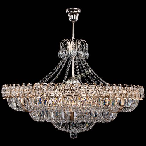 Люстра Двойное кольцо пластинка с подвесом (оптиконы) в Сочи Гусь Хрустальный