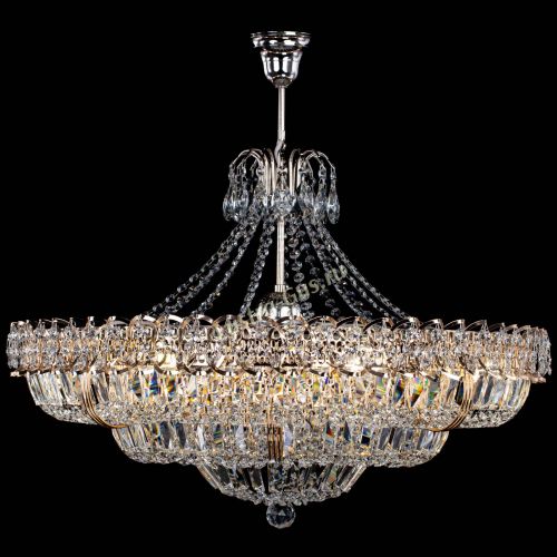 Люстра Двойное кольцо пластинка с подвесом (оптиконы) в Сочи Гусь Хрустальный