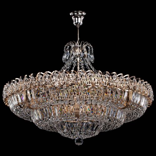 Люстра Двойное кольцо пластинка с подвесом (оптиконы) в Сочи Гусь Хрустальный