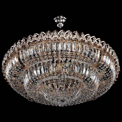 Люстра Двойное кольцо пластинка с подвесом (оптиконы) в Сочи Гусь Хрустальный