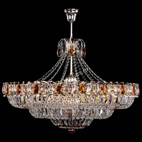 Люстра Двойное кольцо пластинка с подвесом Чайная в Сочи Гусь Хрустальный