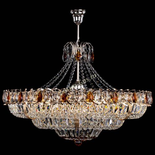 Люстра Двойное кольцо пластинка с подвесом Чайная в Сочи Гусь Хрустальный