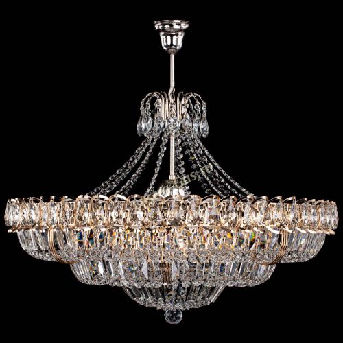 Люстра Двойное кольцо пластинка с подвесом в Сочи Гусь Хрустальный