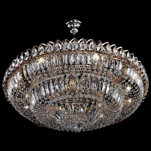 Люстра Двойное кольцо пластинка с подвесом в Сочи Гусь Хрустальный