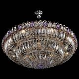 Люстра Двойное кольцо пластинка с подвесом Фиолетовая в Сочи