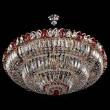 Люстра Двойное кольцо пластинка с подвесом Красная в Сочи