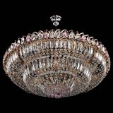 Люстра Двойное кольцо пластинка с подвесом Розовая в Сочи