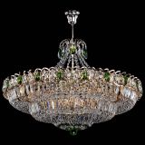 Люстра Двойное кольцо пластинка с подвесом Зеленая в Сочи