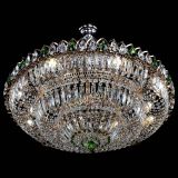 Люстра Двойное кольцо пластинка с подвесом Зеленая в Сочи