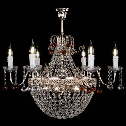 Люстра Елизавета №11 Венеция чайная в Сочи Гусь Хрустальный