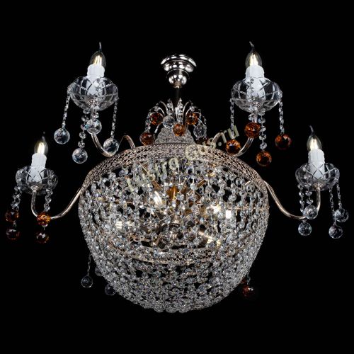 Люстра Елизавета №11 Венеция чайная в Сочи Гусь Хрустальный