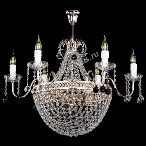 Люстра Елизавета №11 Венеция черная в Сочи Гусь Хрустальный