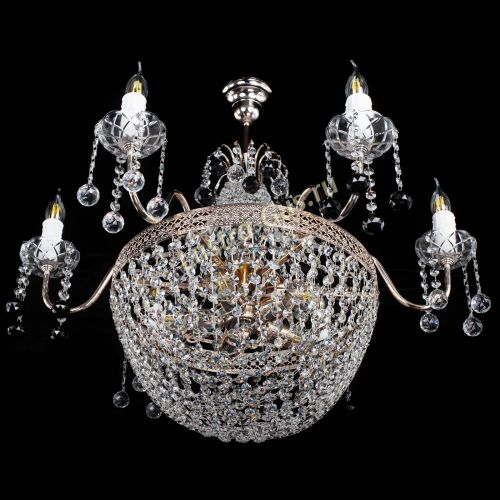 Люстра Елизавета №11 Венеция черная в Сочи Гусь Хрустальный