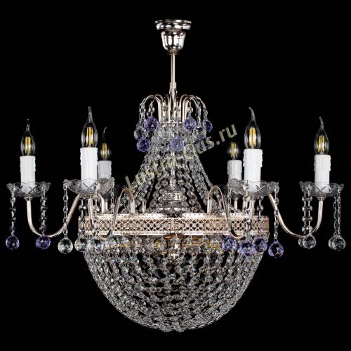 Люстра Елизавета №11 Венеция фиолетовая в Сочи Гусь Хрустальный