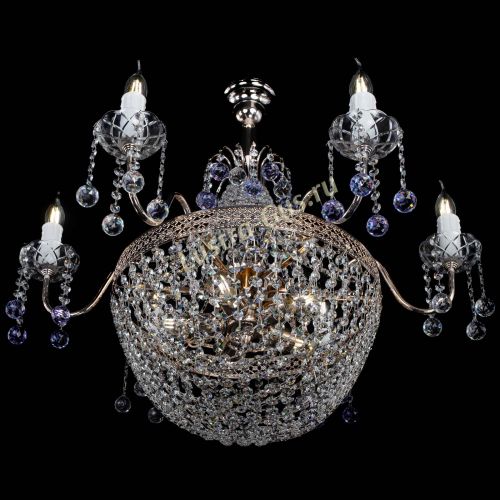 Люстра Елизавета №11 Венеция фиолетовая в Сочи Гусь Хрустальный