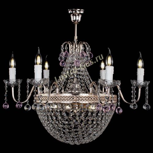 Люстра Елизавета №11 Венеция розовая в Сочи Гусь Хрустальный