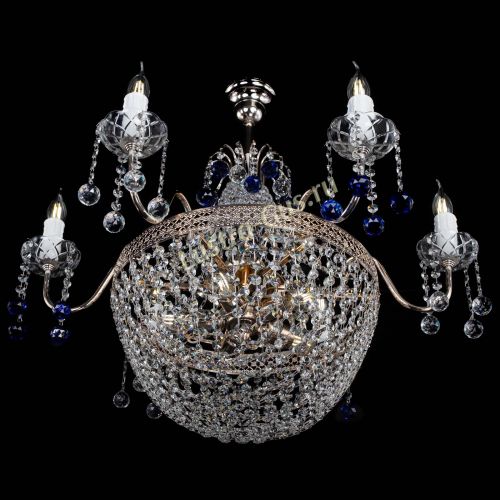 Люстра Елизавета №11 Венеция синяя в Сочи Гусь Хрустальный