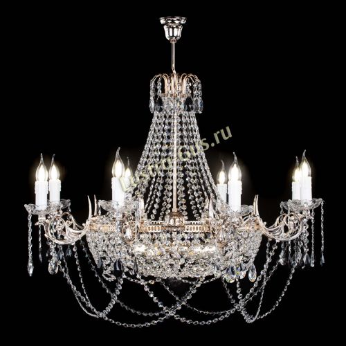 Люстра Елизавета №13 черная в Сочи Гусь Хрустальный