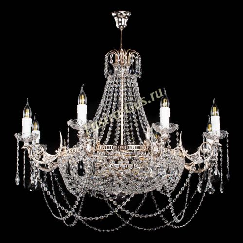Люстра Елизавета №13 черная в Сочи Гусь Хрустальный