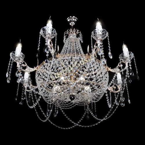 Люстра Елизавета №13 черная в Сочи Гусь Хрустальный