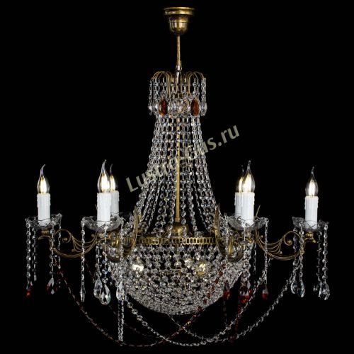 Люстра Елизавета малая №9 под бронзу Чайная в Сочи Гусь Хрустальный