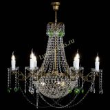 Люстра Елизавета малая №9 под бронзу Зеленая в Сочи