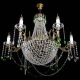 Люстра Елизавета малая №9 под бронзу Зеленая в Сочи