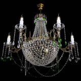 Люстра Елизавета малая №9 под бронзу Зеленая в Сочи