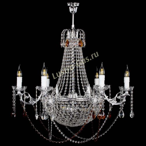 Люстра Елизавета малая №9 чайная в Сочи Гусь Хрустальный