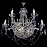 Люстра Елизавета малая №9 фиолетовая в Сочи